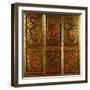 Wooden Panel Depicting Dragons-null-Framed Giclee Print