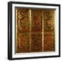 Wooden Panel Depicting Dragons-null-Framed Giclee Print