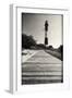 Wooden Path to the Lighthouse, Fire Island, NY-George Oze-Framed Photographic Print