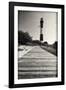 Wooden Path to the Lighthouse, Fire Island, NY-George Oze-Framed Photographic Print