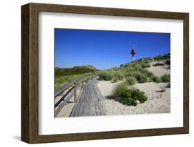 Wooden Path to 'Unterfeuer' at the Hšrnum Odde in Front of the Island of Sylt Built in 1980-Uwe Steffens-Framed Photographic Print