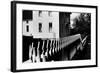 Wooden Picket Fence Surrounding a Building Built in 1850 in a Shaker Community-John Loengard-Framed Giclee Print