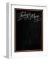 Wooden Picture Frame Chalkboard Blackboard Used as Today's Menu-MarjanCermelj-Framed Art Print