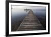 Wooden Pier Jutting into Sea-Paul Souders-Framed Photographic Print