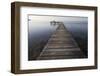 Wooden Pier Jutting into Sea-Paul Souders-Framed Photographic Print