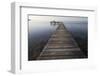 Wooden Pier Jutting into Sea-Paul Souders-Framed Photographic Print