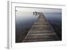 Wooden Pier Jutting into Sea-Paul Souders-Framed Photographic Print