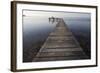 Wooden Pier Jutting into Sea-Paul Souders-Framed Photographic Print