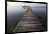 Wooden Pier Jutting into Sea-Paul Souders-Framed Photographic Print