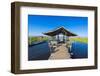 Wooden pier, Lake Inle, Shan State, Myanmar (Burma)-Jan Miracky-Framed Photographic Print