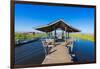 Wooden pier, Lake Inle, Shan State, Myanmar (Burma)-Jan Miracky-Framed Photographic Print