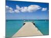 Wooden Pier on the Beach at Grand-Case on the French Side, St. Martin, Leeward Islands, West Indies-Gavin Hellier-Mounted Photographic Print