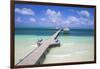 Wooden Pier, Playa El Paso, Cayo Guillermo, Jardines Del Rey, Ciego De Avila Province-Jane Sweeney-Framed Photographic Print