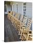 Wooden Rocking Chairs, Labrot & Graham Distillery, Kentucky, USA-Adam Jones-Stretched Canvas