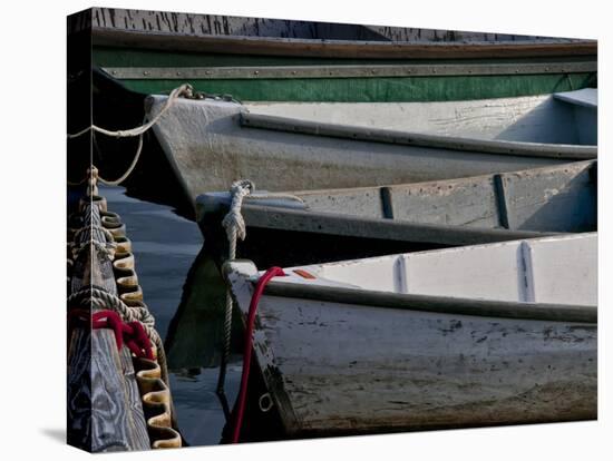 Wooden Rowboats VII-Rachel Perry-Stretched Canvas