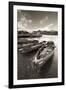 Wooden Rowing Boats on Derwent Water, Keswick, Lake District, Cumbria, England. Autumn-Adam Burton-Framed Photographic Print