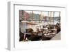 Wooden sailboats at the old boat festival in Trondheim, Trondelag-Ellen Rooney-Framed Photographic Print