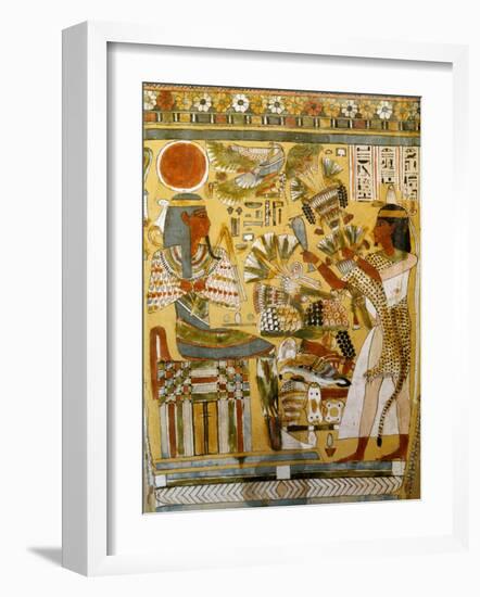 Wooden Sarcophagus of Ankhefenkhonsu, 22nd Dynasty 945-715 BC-null-Framed Photographic Print