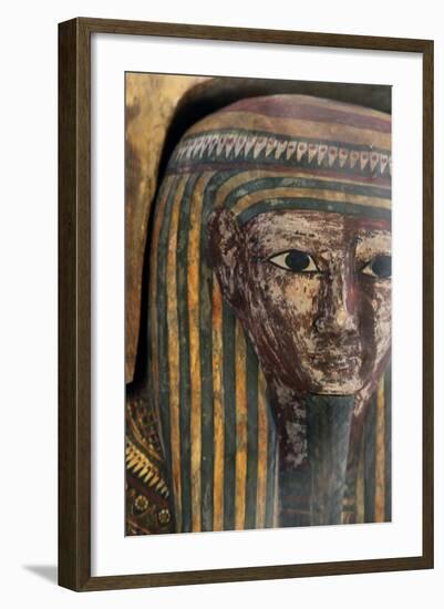 Wooden Sarcophagus of Pa-Kush, Priest of Amun?-null-Framed Photographic Print