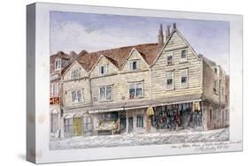 Wooden Shop Fronts Described as Sharps's Buildings, Royal Mint Street, Stepney, London, 1871-Charles James Richardson-Stretched Canvas