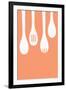 Wooden Spoons - Letterpress-Lantern Press-Framed Art Print