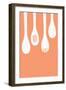 Wooden Spoons - Letterpress-Lantern Press-Framed Art Print