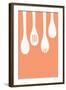 Wooden Spoons - Letterpress-Lantern Press-Framed Art Print