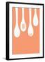 Wooden Spoons - Letterpress-Lantern Press-Framed Art Print