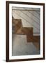 Wooden Staircase Detail-Amit Geron-Framed Photo