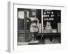 Wooden Statue in Front of Cigar Shop-null-Framed Photographic Print