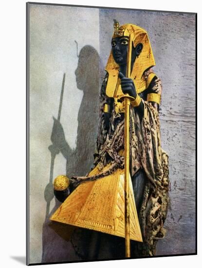 Wooden Statue of Tutankhamun, Egypt, 1933-1934-Harry Burton-Mounted Giclee Print