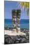 Wooden Statues in the Puuhonua O Honaunau National Historical Park-Michael Runkel-Mounted Photographic Print