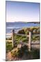 Wooden Stile on Cornish Clifftops Near Porthcothan Bay, Cornwall, England-Adam Burton-Mounted Photographic Print