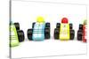 Wooden Toys Race Cars-Richard Peterson-Stretched Canvas