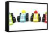 Wooden Toys Race Cars-Richard Peterson-Framed Stretched Canvas