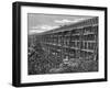 Wooden Trestle Bridge on the Union Pacific Railroad, Dale Creek, Wyoming, USA, 1869-null-Framed Giclee Print