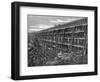 Wooden Trestle Bridge on the Union Pacific Railroad, Dale Creek, Wyoming, USA, 1869-null-Framed Giclee Print