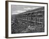 Wooden Trestle Bridge on the Union Pacific Railroad, Dale Creek, Wyoming, USA, 1869-null-Framed Giclee Print