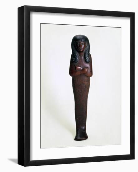 Wooden Ushabti Figurine of Mutry, Ancient Egyptian, 16th or 15th Century Bc-null-Framed Photographic Print