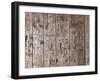 Wooden Wall, Names, Initials, Incised-Thonig-Framed Photographic Print