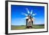 Wooden Windmill in Open-Air Museum Pirogovo, Ukraine-pavel klimenko-Framed Photographic Print