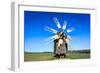 Wooden Windmill in Open-Air Museum Pirogovo, Ukraine-pavel klimenko-Framed Photographic Print