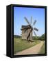 Wooden Windmill, Pirogovo, Near Kiev, Ukraine-Ivan Vdovin-Framed Stretched Canvas