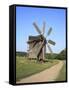 Wooden Windmill, Pirogovo, Near Kiev, Ukraine-Ivan Vdovin-Framed Stretched Canvas