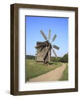 Wooden Windmill, Pirogovo, Near Kiev, Ukraine-Ivan Vdovin-Framed Photographic Print