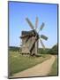 Wooden Windmill, Pirogovo, Near Kiev, Ukraine-Ivan Vdovin-Mounted Photographic Print