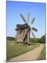 Wooden Windmill, Pirogovo, Near Kiev, Ukraine-Ivan Vdovin-Mounted Photographic Print