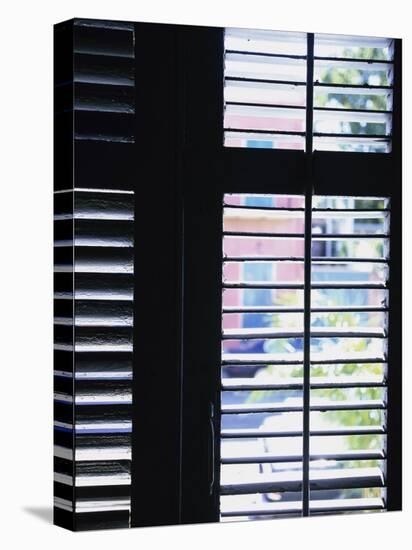 Wooden Window Shutters-null-Stretched Canvas