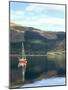 Wooden Yacht on Loch Leven, in Autumn, Glencoe, Highland Region, Scotland, United Kingdom-Pearl Bucknall-Mounted Photographic Print