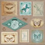 Sea Elements Stamp Collection-woodhouse-Art Print